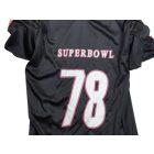 Kamasz vagy felnőtt fekete Superbowl jelmezfelső