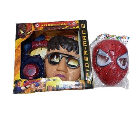 Pókember, Spiderman jelmezkiegészítő szett - 2 maszk (álarc) és egy kilövő töltényekkel - ÚJ