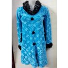 Nagylány vagy női kék szőrmés jelmezkabát 