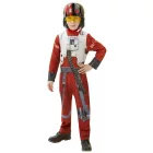 Poe Dameron jelmez sisakkal, 5-6 év - Star Wars - ÚJ