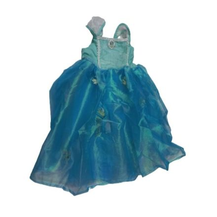 10-12 évesre kék jelmezruha világító szoknyarésszel - Frozen, Jégvarázs - ÚJ