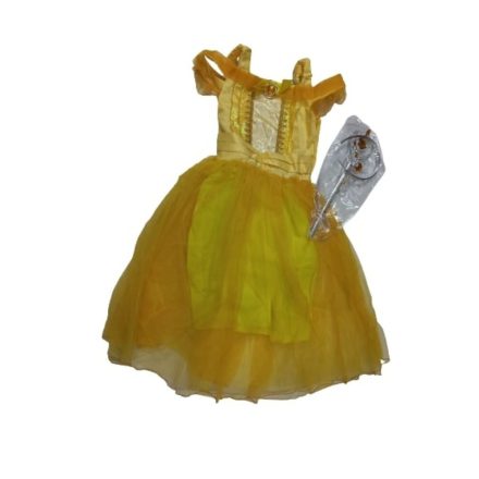 5-6 évesre sárga hercegnőruha kiegészítőkkel - Belle - A szépség és a szörnyeteg - ÚJ