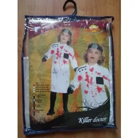   3-4 évesre gyilkos doktor, orvos jelmez szett - Halloween - ÚJ