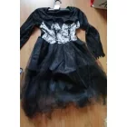 5-6 évesre fekete tüllös jelmezruha - Halloween - ÚJ