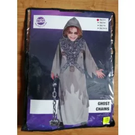   3-4 évesre szürke láncos jelmezruha, szellem - Halloween - ÚJ