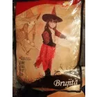 4-12 hónaposra fekete-bordó boszorkányruha, jelmez - Halloween - ÚJ
