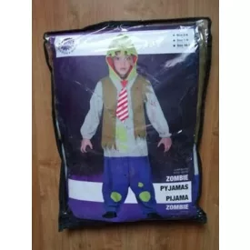   10-12 évesre zombi jelmez, polár kapucnis jelmezoverall, háziruhának is jó - ÚJ