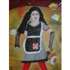 3-4 évesre lány Halloween koponyás jelmezruha - ÚJ