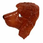 Barna műanyag kutya maszk, álarc - ÚJ