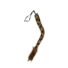   Leopárd, párduc, ocelot, hiéna bojtos farok, jelmezkiegészítő, 40 cm hosszú - ÚJ