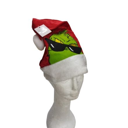 Piros bársony karácsonyi, mikulássapka, sapka, Grincs - The Grinch - ÚJ