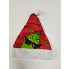 Piros bársony karácsonyi, mikulássapka, sapka, Grincs - The Grinch - ÚJ