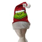 Piros Gincs bársony karácsonyi, mikulássapka, sapka - The Grinch - ÚJ