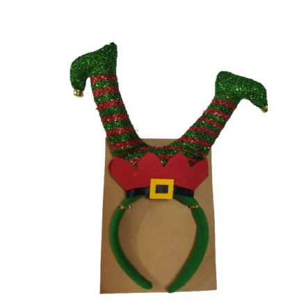 Csillogó manóláb, elf láb fejpánton - ÚJ