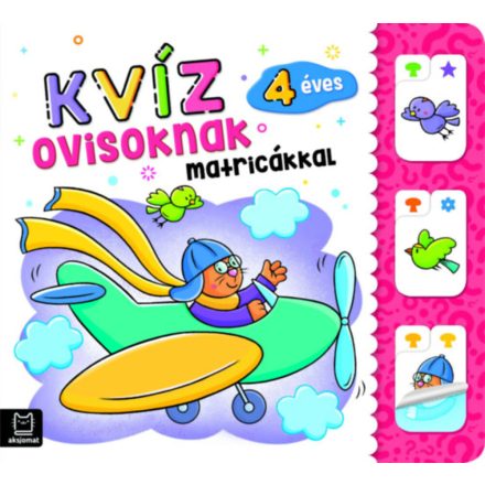 Kvíz ovisoknak matricákkal - 4 éves - ÚJ