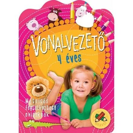 Matricás foglalkoztató ovisoknak - Vonalvezető 4 éveseknek - ÚJ