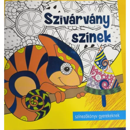 Szivárvány színek - színezőkönyv gyerekeknek - ÚJ