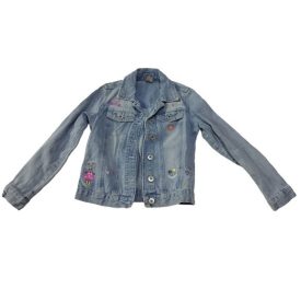   134-es kék lányka farmerkabát, farmer dzseki - Little Kids