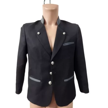 152-es fekete elegáns orosz galléros zakó