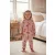 110-116-os rózsaszín csillagos szőrmés kezeslábas háziruha, pizsama - Kiki & Koko - ÚJ