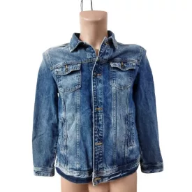 176-os kék farmerdzseki, farmerkabát fiúnak - C&A