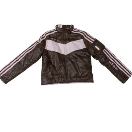 128-as barna-rózsaszín lány kabát - Adidas