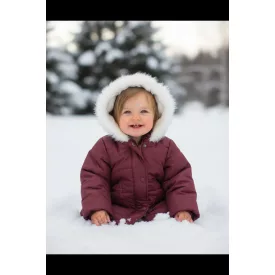 86-92-es mályva szőrme bélésű télikabát - So Cute