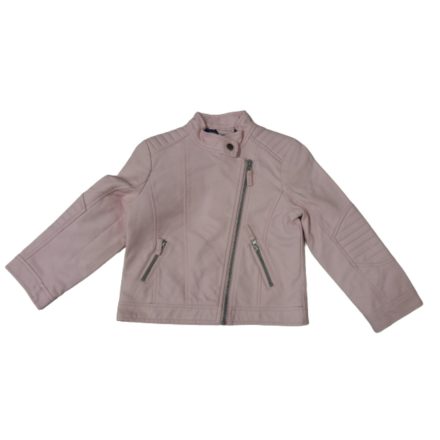116-os bőrhatású rózsaszín kabát - Kiki & Koko