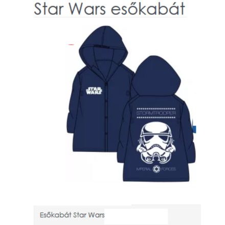 110-116-os kék esőkabát - Star Wars - ÚJ