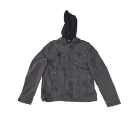 164-es fekete kapucnis farmerdzseki - C&A