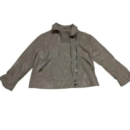 134-es drapp bőr hatású, rövid állású kabát - Zara