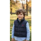 98-104-es kék polárral bélelt vékonyabb mellény - Polo Sport Ralph Lauren