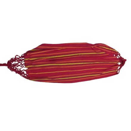 Bordó csíkos szőttes függőágy, hammock