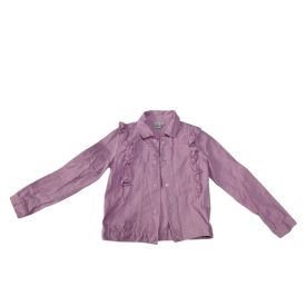   134-es lila fodros vállú farmerkabát, farmer dzseki - Disney Hercegnők