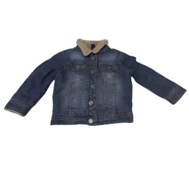 92-es kék szőrmével bélelt farmerkabát - Zara