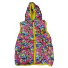 110-es rózsaszín virágos szőrme bélésű mellény - Cross Fire - ÚJ