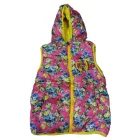 116-os rózsaszín virágos szőrme bélésű mellény - Cross Fire - ÚJ