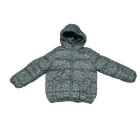   98-as szürke virágos közepesen meleg lányka dzseki, kabát - Fox & Bunny - Sinsay 