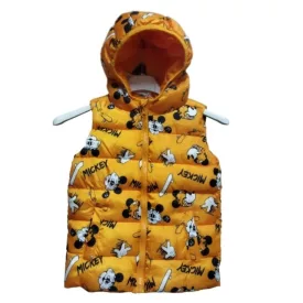 116-os narancssárga pufimellény - Miki Egér - ÚJ