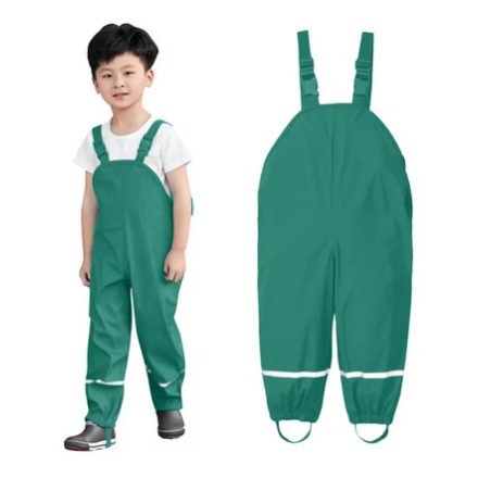 Zöld gyerek kantáros esőnadrág, 8 év - ÚJ