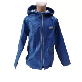134-140-es kék esőkabát pamuttal bélelve - Alive