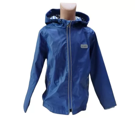 134-140-es kék esőkabát pamuttal bélelve - Alive