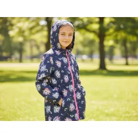 122-es kék unikornisos átmeneti kabát, széldzseki - H&M