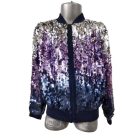 134-es sötétkék flitteres csini kiskabát, átmeneti kabát - H&M