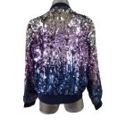 134-es sötétkék flitteres csini kiskabát, átmeneti kabát - H&M