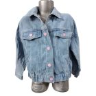 128-as kék lányka farmerdzseki - Sinsay - Lilo & Stitch