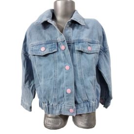 128-as kék lányka farmerdzseki - Sinsay - Lilo & Stitch