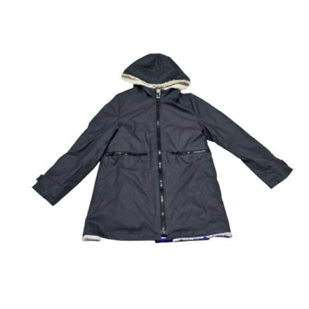 152-es sötétszürke szőrme bélésű vízálló kabát - Zara