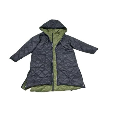 140-es fekete-zöld steppelt kifordítható kabát - Zara