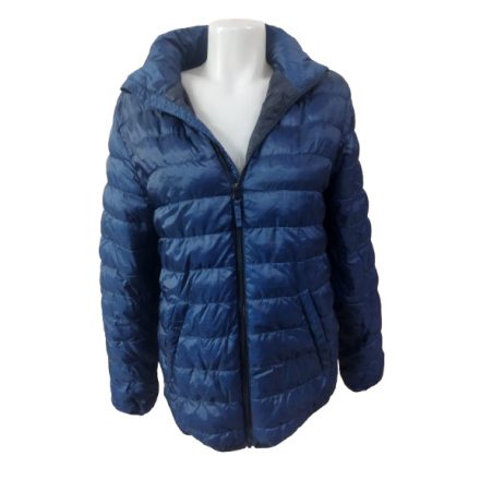 170-es sötétkék télikabát, pufidzseki, superlight kabát - H&M
